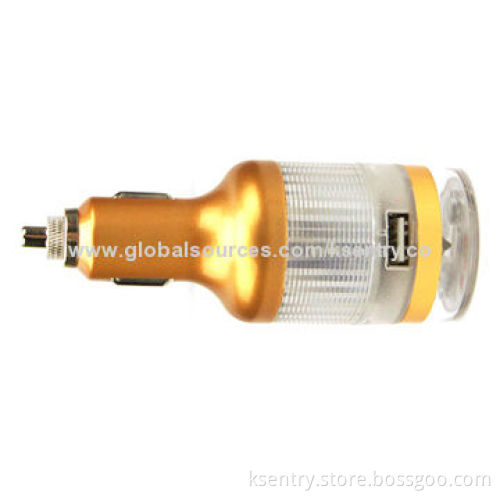 2014 New Product Mobile Phone USB Charger for Car, with Safety Hammer